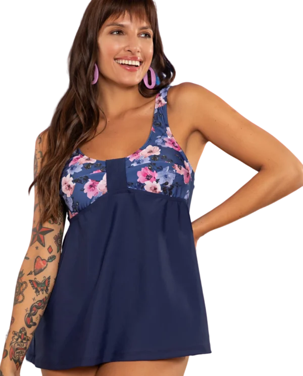 SB25238E - TANKINI ACAMPANADA TAZA ESTAMPADA BIANCA SECRETA T.6-9