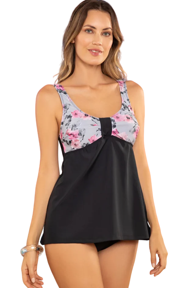 SB25238E - TANKINI ACAMPANADA TAZA ESTAMPADA BIANCA SECRETA T.6-9 - Imagen 3