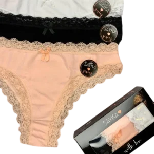 SK10101 - PACK X3 VEDETINA ALG-LY CON PUNTILLA SAYKA