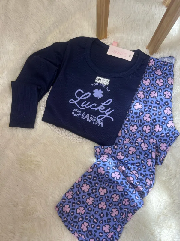 PK11746 - PIJAMA INVIERNO DAMA SO LUCKY SO PINK T.S-XL