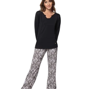 PK11755 - PIJAMA INVIERNO DAMA SO WILD SO PINK T.S-XL
