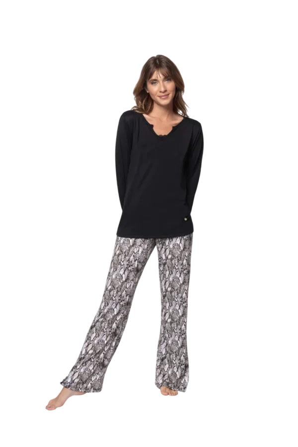 PK11755 - PIJAMA INVIERNO DAMA SO WILD SO PINK T.S-XL