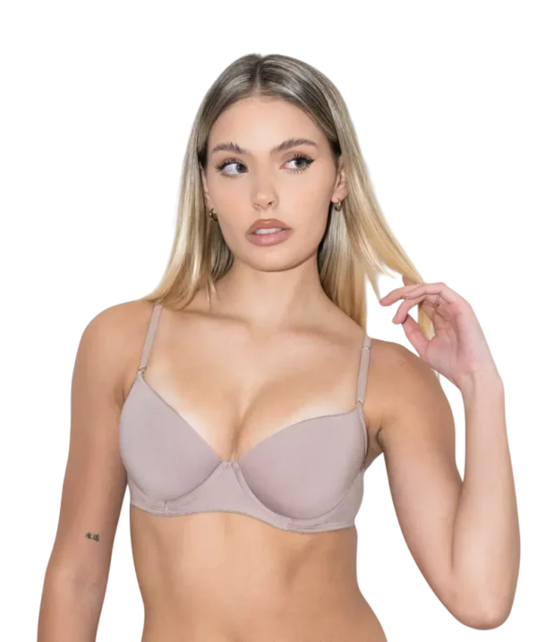 TD0220 - CORPIÑO TAZA SOFT CON BASE MICROFIBRA TRENDA T.95-105