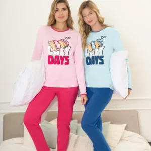 LX25351 - PIJAMA DAMA LUZY LENCATEX T.S-XL