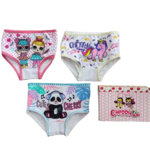 CH3100 - PACK X3 BOMBACHA NIÑA ESTAMPADA CHERRY T.1-3