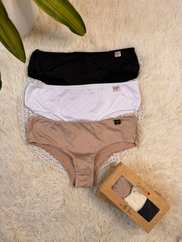 SK10512 - PACK X3 CULOTTE MICROFIBRA DESAGUJADA SAYKA