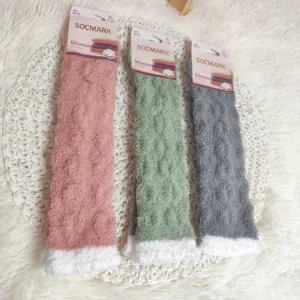 LL2860 - MEDIAS 1-2 CAÑA DAMA CON PELUCHE IMPORTADAS