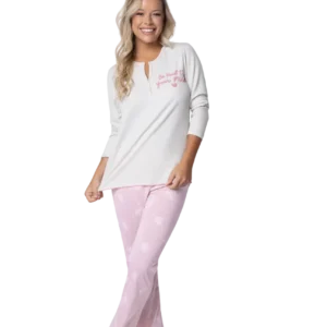 PK11760 - PIJAMA INVIERNO DAMA SO ZEN SO PINK T.S-XL
