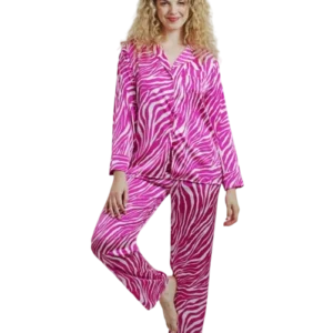 MP0360 - PIJAMA SATEN ESTAMPADO ABOTONADO MARIA PIA T.1-4