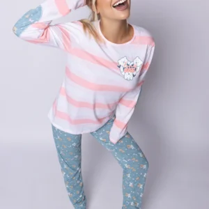 PK11740 - PIJAMA INVIERNO DAMA SO LUCKY SO PINK T.S-XL
