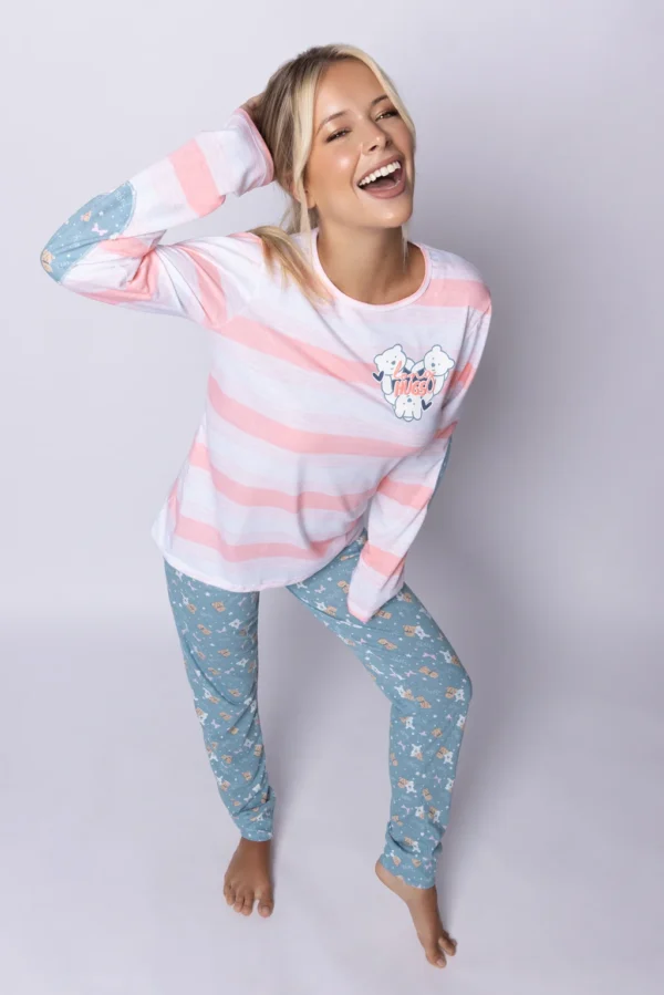 PK11740 - PIJAMA INVIERNO DAMA SO LUCKY SO PINK T.S-XL